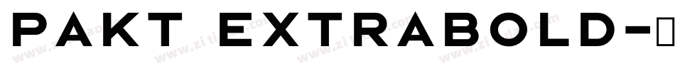 Pakt ExtraBold字体转换